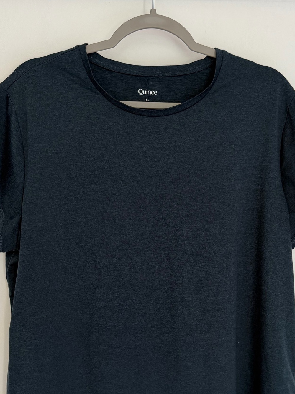 Quince Flowknit Breeze Navy Blue Short Sleeve Performance Tee Shirt - Picture 6 of 16